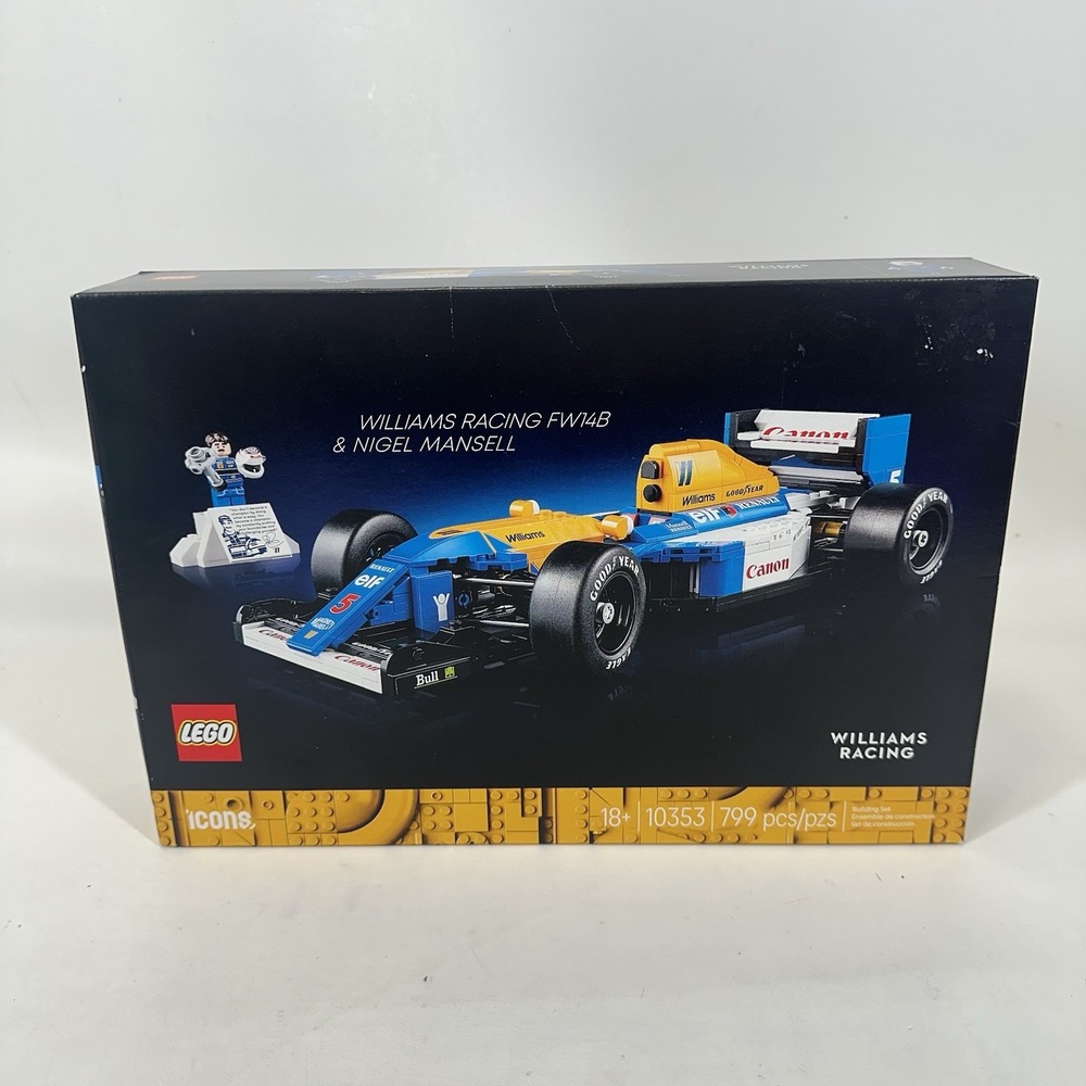 LEGO Icons Williams Racing FW14B & Nigel Mansell 10353 F1 New Sealed 799 Pcs